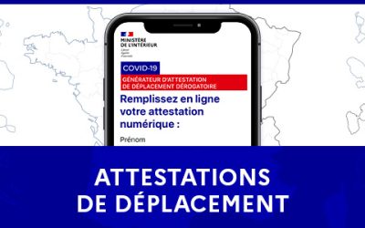 Attestations de déplacements