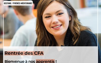 Bienvenue à nos apprentis ! la CMAR Occitanie, n°1 de l’apprentissage dans la région